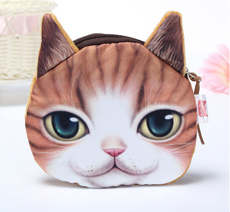 Coin purse-3d cat group1