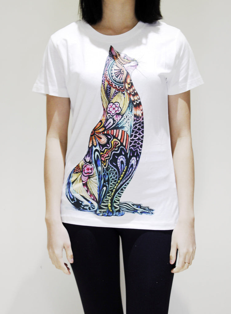 ACC T-shirt-Tattoo cat