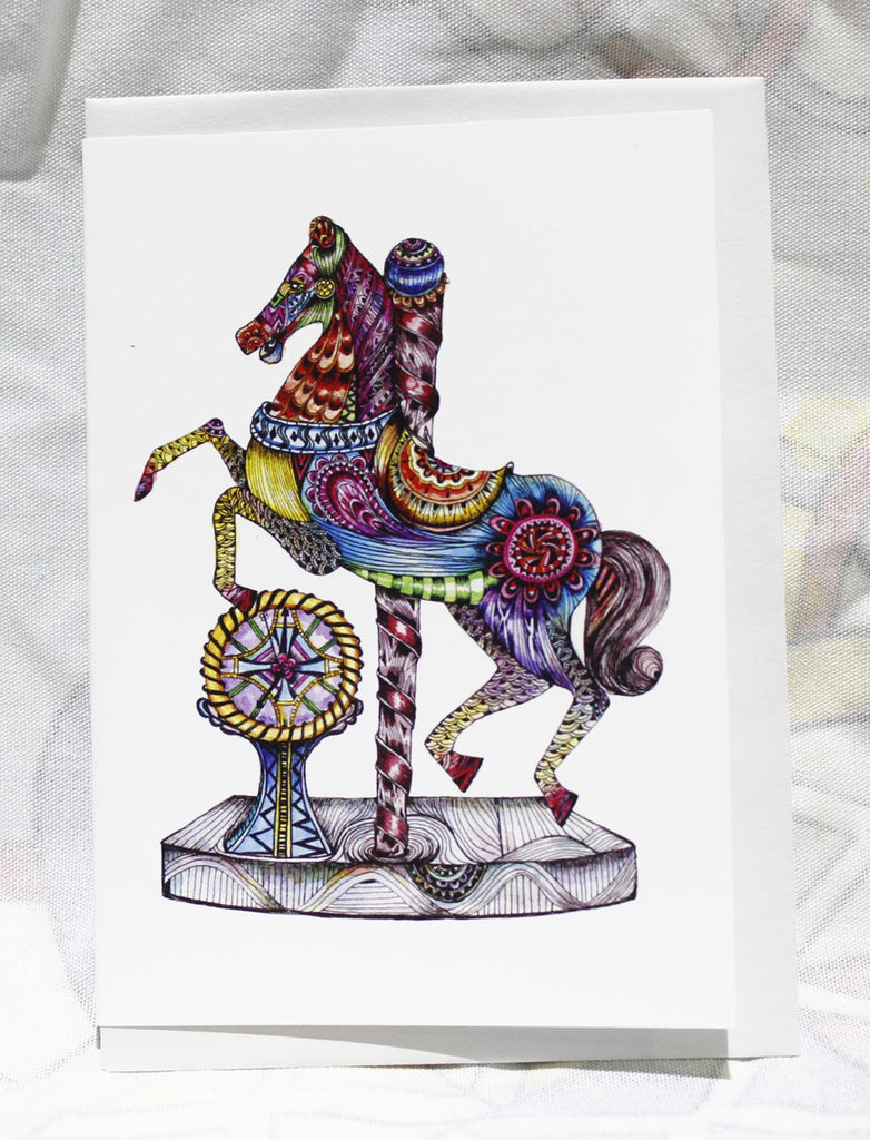 Greeting cards-Rocking horse