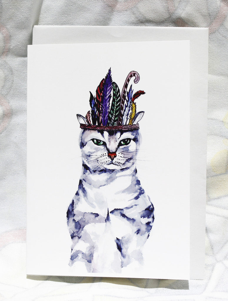 Greeting cards-Chef cat
