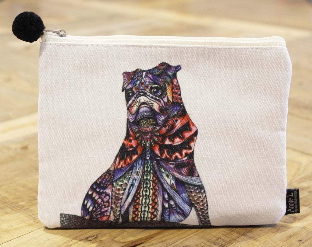Canvas purse-Pug