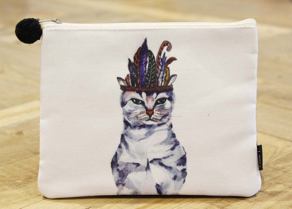 Canvas purse-chef cat