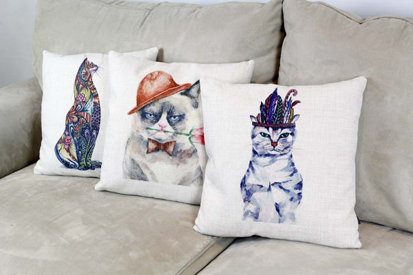 Cushion & Cover-Tatoo cat