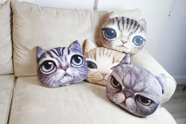 Cushion-3D Ginger cat