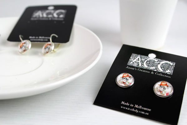 Earrings-Grumpy cat