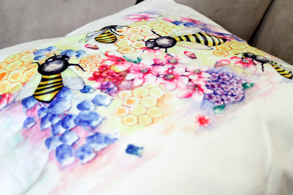 Cushion &  cover-Bees
