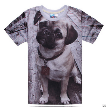 3D T-shirts-Pug
