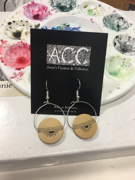 Earrings-Wooden